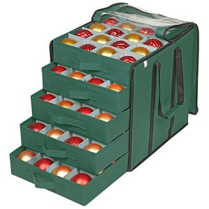 Large Capacity Christmas Ball Storage Box Transparent Pvc Visible Non-Woven Christmas Ball Ornament Storage Box With Drawer