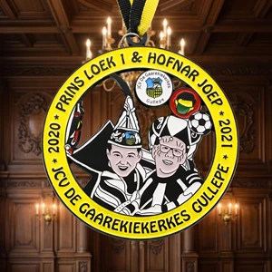 Dutch Carnival Karnevals Medal 3D Hollow Out Black Plated Soft Enamel Die Cast Zinc Alloy Bespoke Parade Souvenir Award Medals