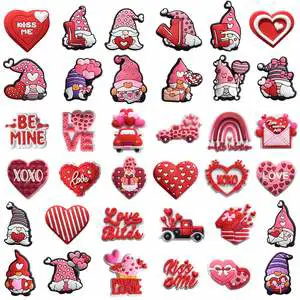 Valentines Trends Accessories for Slippers Gift Set for Valentines Days Shoe Charms Things for Valentine Day Shoe Charms