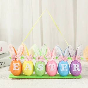 2026 Easter Rabbit Decorations Happy Easter Gifts Egg Tabletop Ornament Decoration Holiday Home Decor Sculpture Crafts Gift
