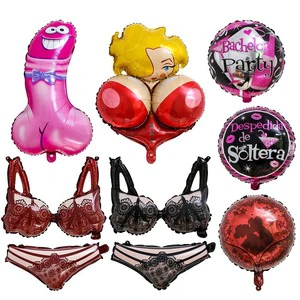 Big Willy Shape Foil Balloon Inflatable Penis Ballons Bachelorette Party Gift Bride to Be Globos Hen Night Adult Party Supplies
