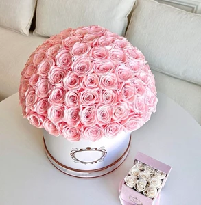 New Product Ideas Natural Flowers Preserv Rose Box Wedding Supplies Women Gifts Set Forever Flower Box
