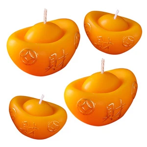 New Year Gift Handmade Art Aromatherapy Candle Custom Fortune Ingot Holiday Fragrance Atmosphere Decoration Made in China