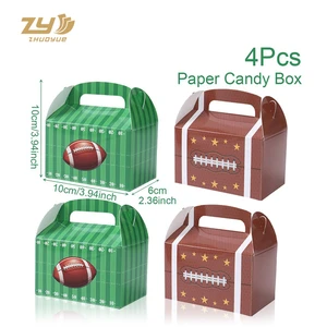 Super Bowl Thanksgiving Birthday Party Eco-friendly Disposable Customizable American Football Theme Paper Tableware Set Custom