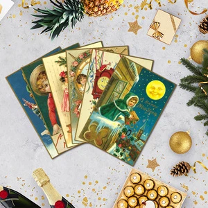 New Year Decoration Invitation Letter Envelope Retro Postcard Paper Card Props Party Supplies