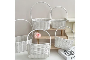 Basket Of Flowers Flower Arrangement Flower Bouquet For Valentine's Day Mother's Day Give This To A Girl As A Gift Of Flowers