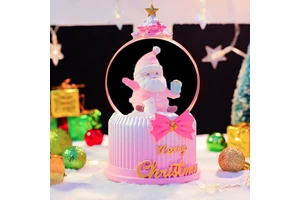 Christmas gifts: Christmas crystal balls, music boxes, snowflakes shining, exquisite Christmas small gifts, factory direct sales
