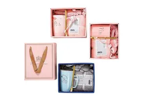 Premium Handcrafted Festive Business Wedding Birthday Cup Gift Set Auto-Opening Christmas Graduation Events Box for Celebrations