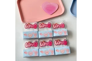 Creative Colorful Valentine's Day Love Birthday Party Candles with Heart Mix Candy Color Letters Cake Candle