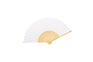 Wholesale Eco-Friendly Foldable Bamboo Paper Hand Fan (Pyramid Style) Blank For Chinese New Year Wedding Favors DIY Art Carved