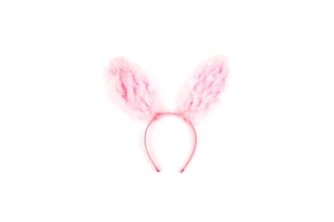 Fluffy Rabbit Ears Headband for Easter Day