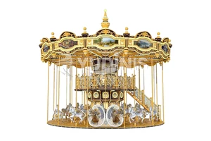 2025 Commercial Cheap Wholesale Ride Luxury Double Decker Carousel Amusement Park Theme Park Outdoor Rides Carousel For Sale