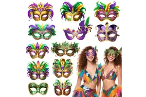 Wholesale Cross-Border Brazilian Carnival Mask for Carnival Festival Dance Performance & Party