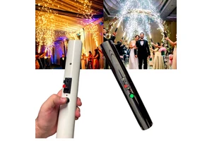 Indoor Stage Fireworks Machine with Remote Control Cold Pyro Iron Spark Sparkler Hand Gun Firing for Party Decorations in India