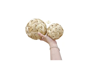 Eco Friendly Rattan Ball Natural Handmade Vase Filler Ornament for Wholesale Supply