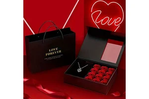 ODIS Wholesale Valentine's Day Gift Decorative Rose Flower Petal Soap Flowers Gift for Mother Day