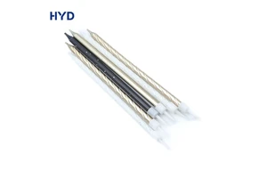 2026 Shining Smokeless Spiral Thin Stick Romance Theme Birthday Candles Customizable Black White Gold Set Eco-Friendly New Year