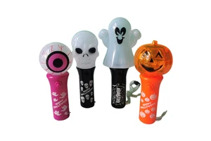 Halloween Mini Luminous LED Lantern Ghost Wand Stick Toys Hand-Hold Party Halloween Party Supplies for Kid's Toys