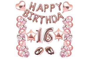 Birthday Number Aluminum Film Balloon Set Adult Ceremony Decoration Atmosphere