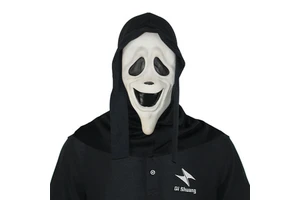 Exclusive Halloween Ghost Horror Scream Spooky Party Mask for Costume Balls-Vinyl Plastic DIY Halloween Supplies