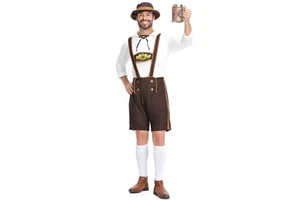 Men's Adult Carnival German Beer Festival Clothing Color Source's Game Costumes on for AliExpress Featuring