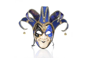 Holiday Party Christmas Costume Ball Italian Venice Full Face Plastic Halloween Mask Factory Direct Supply Wholesale