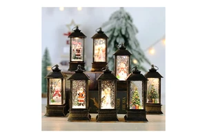 Vintage Lantern Lights Holiday Table Center Ornaments Christmas Decoration Supplies Products for Christmas Decoration Supplies