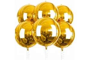 Hot Sale Eco-Friendly 4D Round Foil Balloons 22 Inch for Party Graduation Chinese New Year & Halloween Decorations