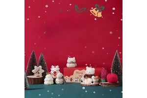 New Christmas Trendy Ornaments Gift Decoration Cute Snowman Elk Snowflake Aromatherapy Modeling Candle