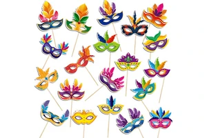 New Style Carnival Decorations Photo Props Funny Masks for Carnival Party Gathering Supplies