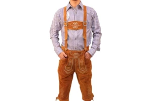 Men Bavarian Lederhosen OEM Custom Oktoberfest German Beer Festival Cosplay Costume Pants Bavarian