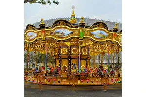 Amusement Park Games 36 Seats Luxury Carousel Rides Adult Large Outdoor Amusement Equipment Carousel To Children