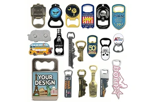 Personalized Custom LOGO Metal Bottle Opener Refrigerator Metal Bottle Opener Stainless Steel Opener Refrigerator Magnet