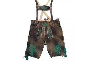 Men's Oktoberfest Costume Set German Bavarian Beer Festival Attire with Hat Pants & Trousers for Adults Halloween Wear