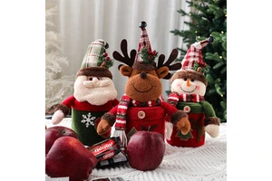 Santa Snowman Candy Children's Apple Box Gift Bag Decorations Can Be Mixed Christmas Products