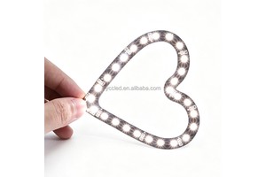 3V Battery Powered Suction Cup Hanging Warm White Heart LED Light For Valentine Window Home Wedding & Anniversary Party