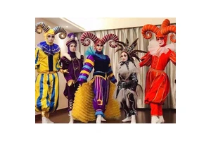 Funtoys Lovely Venice Clown Mascot Costume Cosplay Circus Dress Promotion Carnival Halloween Xmas Easter for Adult