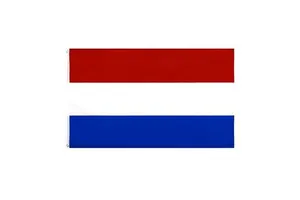 Wholesale Custom Logo Polyester Dutch Flags 90x150cm (3x5 Ft) Netherlands National Flag Red White Blue Digital Printing