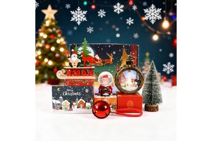 HBC 2025 Exquisite Leather Christmas Gift Set-Creative New Year Ornament Combination Warm Gift for Christmas Eve