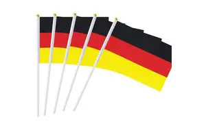 New Germany and All County Stick Mini Small Hand Held Flag for Sport Parade Party Festival Decorations