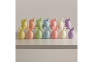 Factory Direct Easter Bunny Shape Soy Wax Candle Handmade Modern Style Egg Scented Holiday Decoration for Gift & Party