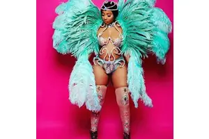 Miami Crazy Carnival Peacook Costume Customized Carnival Costume