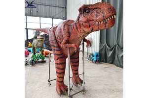 Life-Size Realistic Animatronic Trex Costume Wearable Dinosaur Suit For Theme Park Halloween Event Parade