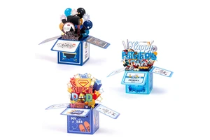 Happy Father's Day 3D Pop up Surprise Box Paper Gift Card with Envelope Set for Super Dad Day Love Mom Party Decor