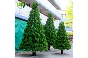 Factory Design Plastic Tree Fiberglass Artificial Pine Plant Custom Faux Cedar Tree For Outdoor Decor Simulation Christmas Trees