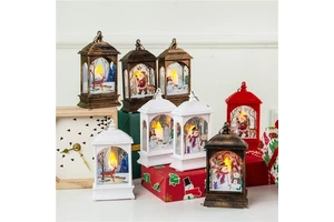 New Christmas decorations: Glowing old man, snowman, reindeer figurehead, light, products