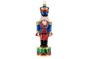 Hot New Products Custom Glass Nutcracker Ornament Christmas Gift Hanging Ornaments