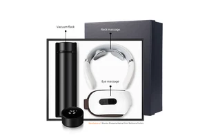 Hot Business Gift Sets for Men Cup Neck & Eye Massage Souvenir for Father's Day Birthday Giveaways