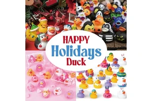 Inventory Styles Mixed 2-inch Rubber Duck Wholesale Bath Toys Christmas Halloween Valentine's Day Independence Day Easter