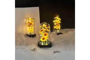 Mother's Day & Valentine's Day Gift Set Sunflower Plastic Send to Wife and Mom Festive Birth Celebration